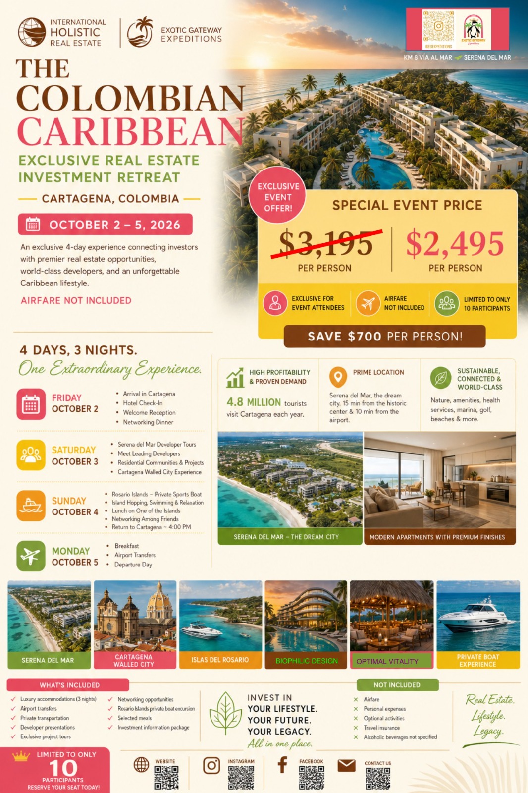 Colombian Caribbean Exclusive Real Estate Investment Retreat — October 2–5, 2026
