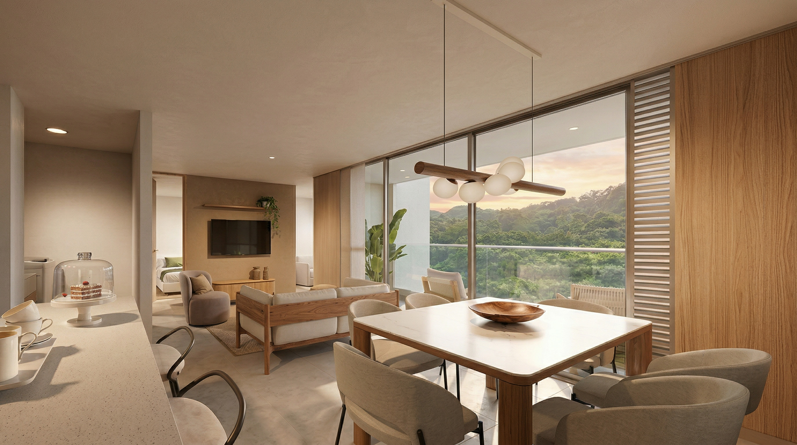Model unit interior