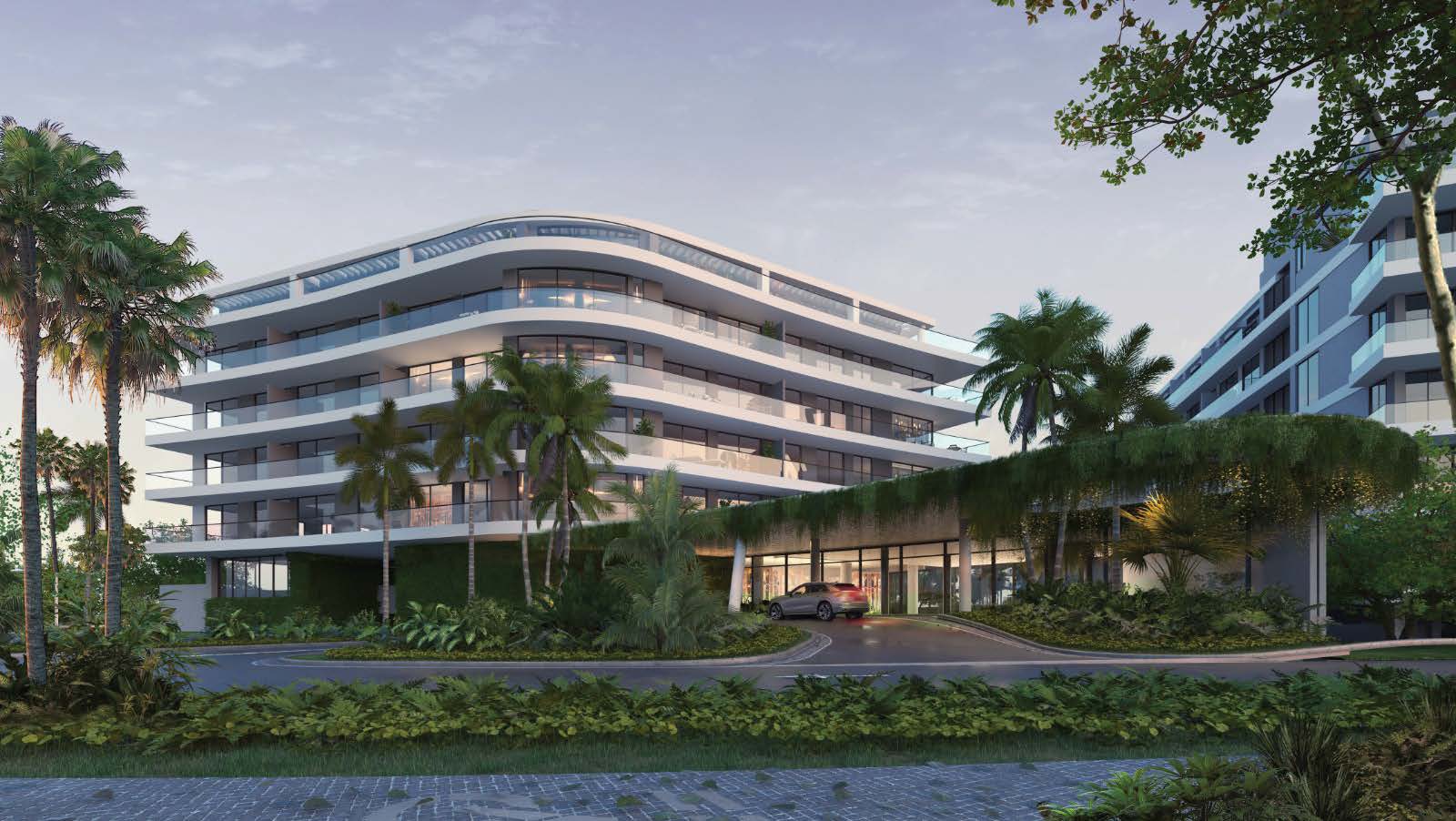 Beachfront facade