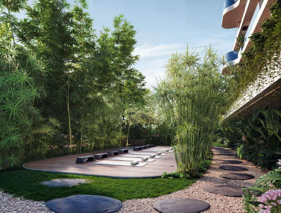 Yoga garden